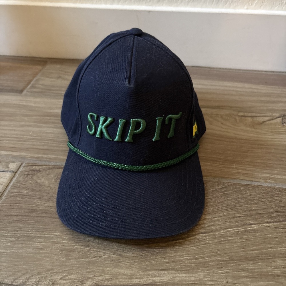 Masters Skip It Hat Cap Augusta National Golf Navy W/Green Embroidery - RARE